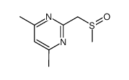 4,6-dimethyl-2-pyrimidinylmethyl methyl sulfoxide Structure