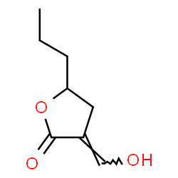 2(3H)-Furanone, dihydro-3-(hydroxymethylene)-5-propyl- (9CI) structure