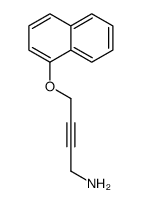 4-naphthalen-1-yloxybut-2-yn-1-amine Structure