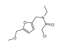 2-chloro-N-ethyl-N-[[5-(methoxymethyl)furan-2-yl]methyl]acetamide Structure