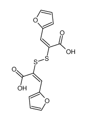 bis-(1-carboxy-2-[2]furyl-vinyl)-disulfide结构式