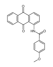 4-methoxy-benzoic acid-(9,10-dioxo-9,10-dihydro-[1]anthrylamide) Structure
