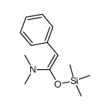 β-(N,N-dimethylamino)-β-trimethylsiloxystyrene结构式