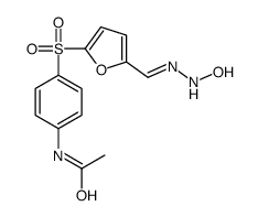 N-[4-[5-[(E)-(hydroxyhydrazinylidene)methyl]furan-2-yl]sulfonylphenyl]acetamide Structure