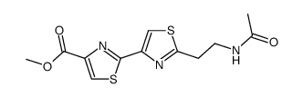 methyl 2'-(2-acetamidoethyl)-[2,4'-bithiazole]-4-carboxylate结构式