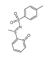 2-(S-methyl-N-tosylsulfinimidoyl)pyridine 1-oxide结构式