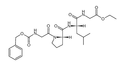 N-benzyloxycarbonylglycylprolylleucylglycine ethyl ester Structure