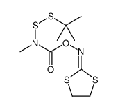 (1,3-dithiolan-2-ylideneamino) N-(tert-butyldisulfanyl)-N-methylcarbamate结构式