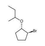 trans-1-Brom-2-sec.-butoxycyclopentan Structure