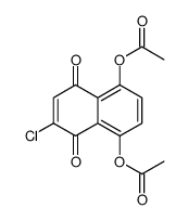 (4-acetyloxy-6-chloro-5,8-dioxonaphthalen-1-yl) acetate Structure