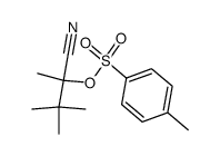 2-cyano-3,3-dimethylbutan-2-yl 4-methylbenzenesulfonate Structure