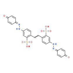 potassium sodium 4,4'-bis[(4-hydroxyphenyl)azo]stilbene-2,2'-disulphonate structure