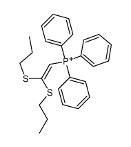 (2,2-bis(propylthio)vinyl)triphenylphosphonium结构式