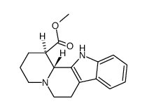 1-(methoxycarbonyl)-1,2,3,4,6,7,12,12b-octahydroindolo[2,3-a]quinolizine结构式