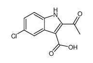 2-acetyl-5-chloro-1H-indole-3-carboxylic acid结构式