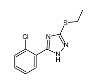 5-(2-chlorophenyl)-3-ethylsulfanyl-1H-1,2,4-triazole Structure