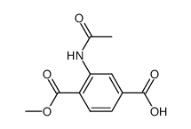 acetylamino-terephthalic acid-1-methyl ester Structure