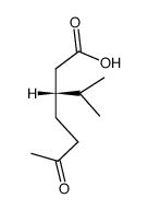 (R)-(+)-3-isopropyl-6-oxoheptanoic acid结构式