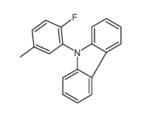9-(2-fluoro-5-methylphenyl)carbazole结构式