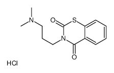 3-[3-(dimethylamino)propyl]-1,3-benzothiazine-2,4-dione,hydrochloride结构式