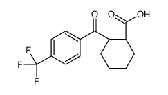 (1R,2R)-2-[4-(trifluoromethyl)benzoyl]cyclohexane-1-carboxylic acid Structure