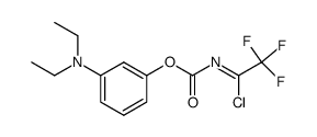 3-(diethylamino)phenyl (1-chloro-2,2,2-trifluoroethylidene)carbamate结构式