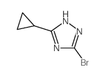 5-bromo-3-cyclopropyl-1H-1,2,4-triazole(SALTDATA: FREE)结构式