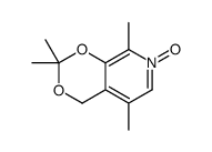 2,2,5,8-tetramethyl-7-oxido-4H-[1,3]dioxino[4,5-c]pyridin-7-ium结构式