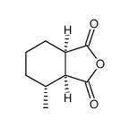 (+/-)-3t-methyl-cyclohexane-1r,2c-dicarboxylic acid-anhydride Structure