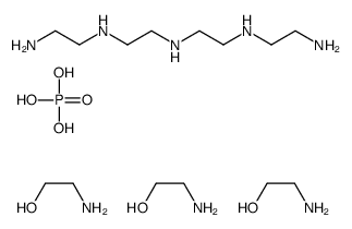 (2-hydroxyethyl)ammonium phosphate, compound with N-(2-aminoethyl)-N'-[2-[(2-aminoethyl)amino]ethyl]ethylenediamine Structure