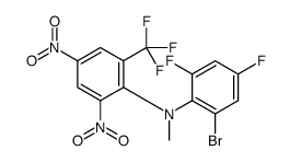 N-(2-bromo-4,6-difluorophenyl)-N-methyl-2,4-dinitro-6-(trifluoromethyl)aniline结构式