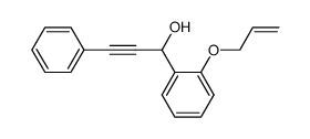 1-(2-allyloxyphenyl)-3-phenylprop-2-yn-1-ol结构式