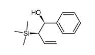 threo-1-phenyl-2-(trimethylsilyl)-3-buten-1-ol结构式