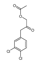 [3-(3,4-dichlorophenyl)-2-oxopropyl] acetate Structure