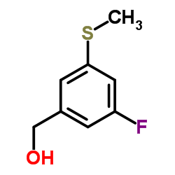 5-Fluoro-3-(methylthio)benzyl alcohol结构式
