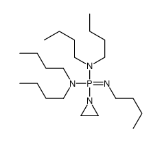 N-[aziridin-1-yl-butylimino-(dibutylamino)-λ5-phosphanyl]-N-butylbutan-1-amine Structure