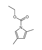 2,4-dimethyl-pyrrole-1-carboxylic acid ethyl ester结构式