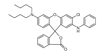 9'-[9H] xanthen]-3-one,3'-chloro-6'-(dibutylamino)-2'-(phenylamino)-Spiro [isobenzofuran-1(3H)结构式