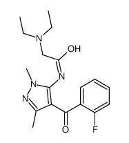 2-(diethylamino)-N-[4-(2-fluorobenzoyl)-2,5-dimethylpyrazol-3-yl]acetamide结构式