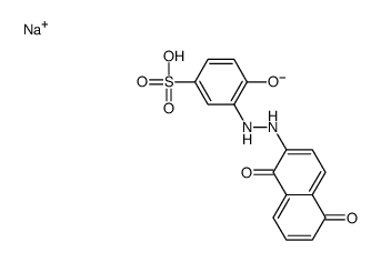 sodium 3-[(1,5-dihydroxy-2-naphthyl)azo]-4-hydroxybenzenesulphonate结构式