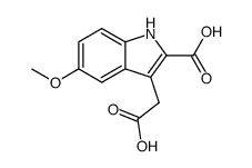 3-carboxymethyl-5-methoxy-indole-2-carboxylic acid Structure