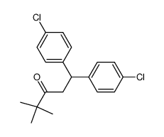 1,1-bis-(4-chloro-phenyl)-4,4-dimethyl-pentan-3-one结构式