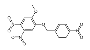 1-methoxy-4,5-dinitro-2-(4-nitro-benzyloxy)-benzene结构式