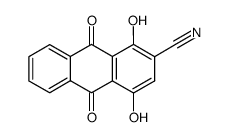 1,4-dihydroxy-9,10-dioxo-9,10-dihydro-anthracene-2-carbonitrile Structure