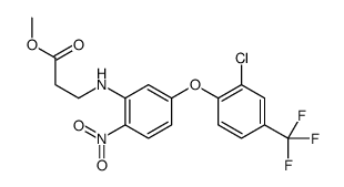 methyl 3-[5-[2-chloro-4-(trifluoromethyl)phenoxy]-2-nitroanilino]propanoate结构式