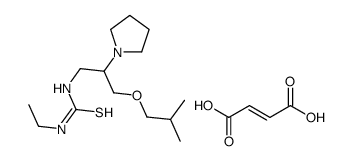 (E)-but-2-enedioic acid,1-ethyl-3-[3-(2-methylpropoxy)-2-pyrrolidin-1-ylpropyl]thiourea Structure