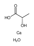 Calcium L-lactate pentahydrate structure