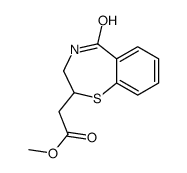 methyl 2-(5-oxo-3,4-dihydro-2H-1,4-benzothiazepin-2-yl)acetate Structure