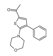 1-(5-morpholin-4-yl-4-phenylthiophen-2-yl)ethanone结构式