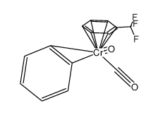 (η6-C6H5CF3)Cr(CO)2(η2-benzene)结构式